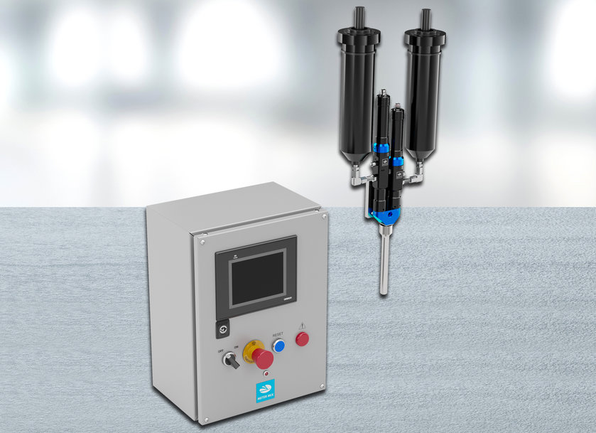 Meter Mix introduces the LiquidFlow 2, a new innovative progressive cavity pump system for extremely fine dispensing of adhesives and potting compounds